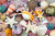 Colorful Seashells, Starfish and Pearls