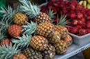 Pineaples and Rambutan