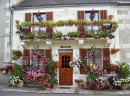 Facade in Laurent, Burgundy, Fance