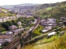 Crossing the Viaduct in Todmorden, England