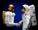 Robonaut and Astronaut