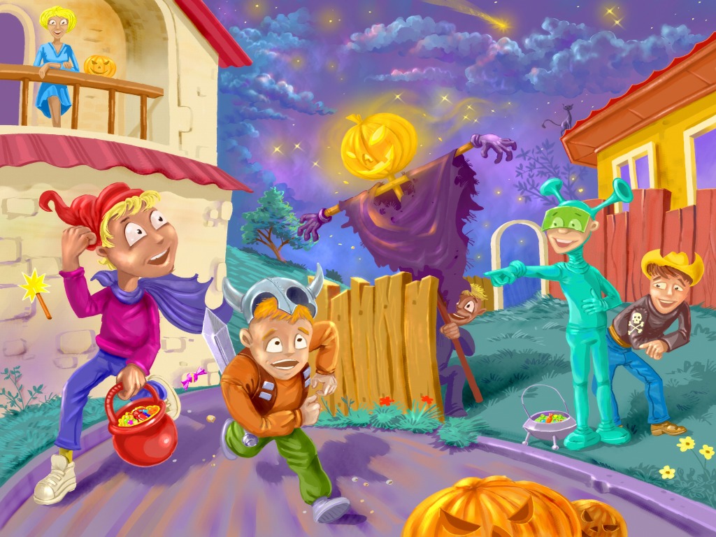 Trick or Treat jigsaw puzzle in Kids Puzzles puzzles on