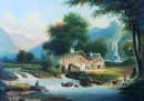 Landscape With a Cottage by a Stream