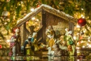 Old Handmade Nativity Scene