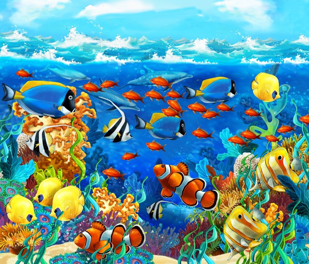 Tropical Fish jigsaw puzzle in Under the Sea puzzles on
