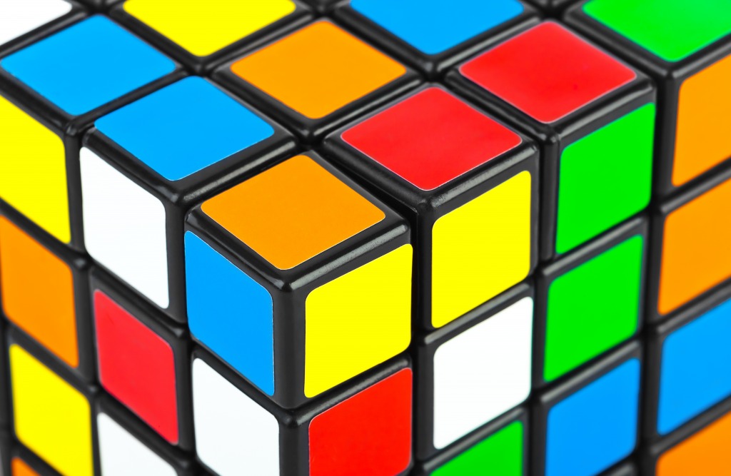Rubik's Cube jigsaw puzzle in Macro puzzles on
