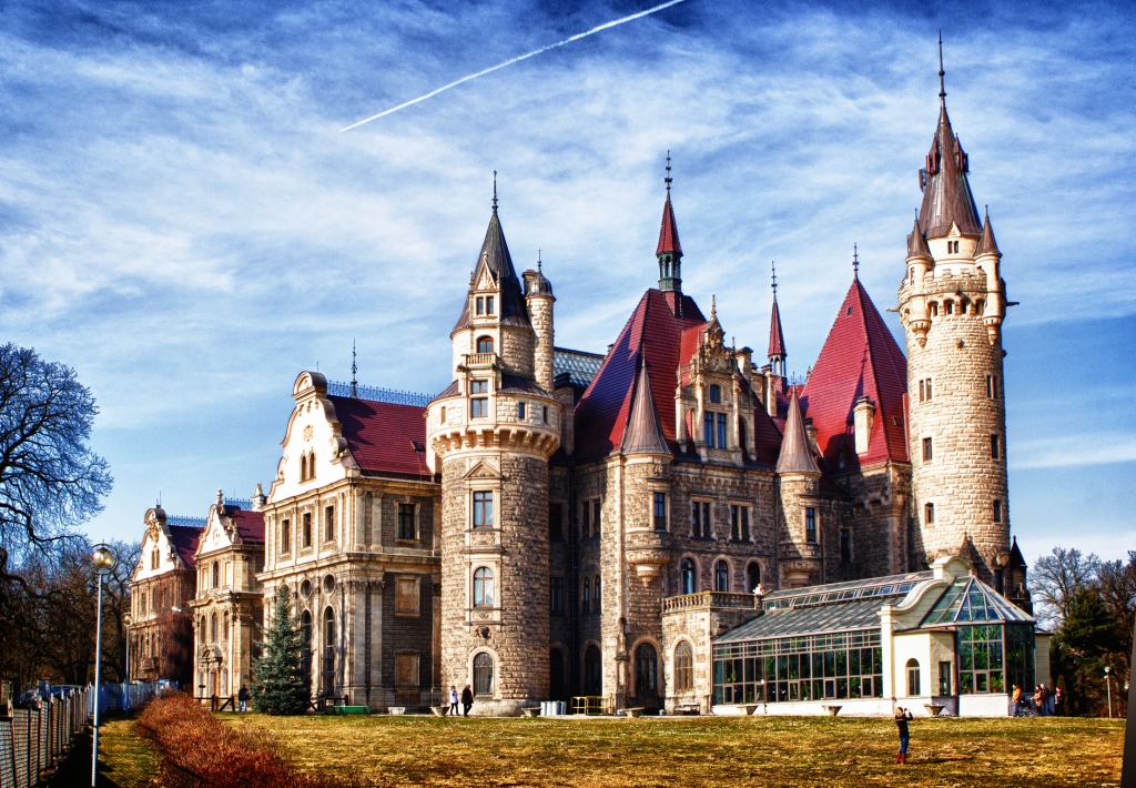 Castle In Moszna, Poland Jigsaw Puzzle In Castles Puzzles On 