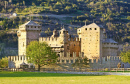 Fenis Castle in Aosta Valley, Italy
