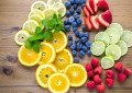 Sliced Fresh Organic Fruits