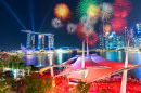 Feuerwerk in Singapur