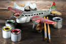 Antique Tin Toy Plane