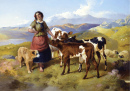 Highland Landscape with a Shepherdess