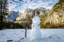 Snowman in the Yosemite Valley