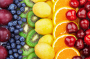 Rainbow of Fresh Fruits