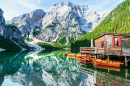 Lago Braies, Alpes Italianos