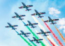 Frecce Tricolori auf der Pisa Airshow