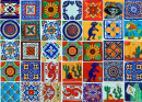 Мексиканская красочная керамическая плитка