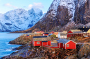 Fischerdorf auf den Lofoten, Norwegen