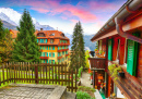 Wengen Village, Berner Oberland, Schweiz