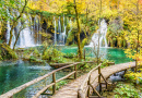 Cachoeira em Plitvice Lakes, Croácia