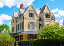Charles Haskell House Is A Victorian Gothic Style Historic House Built In 1879 At 27 Sargent Street In City of Newton, Massachus
