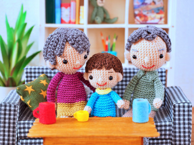 Cute Amigurumi Dolls In The Living Room Jigsaw Puzzle In Handmade