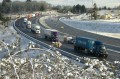 Icy Roads Slow Traffic