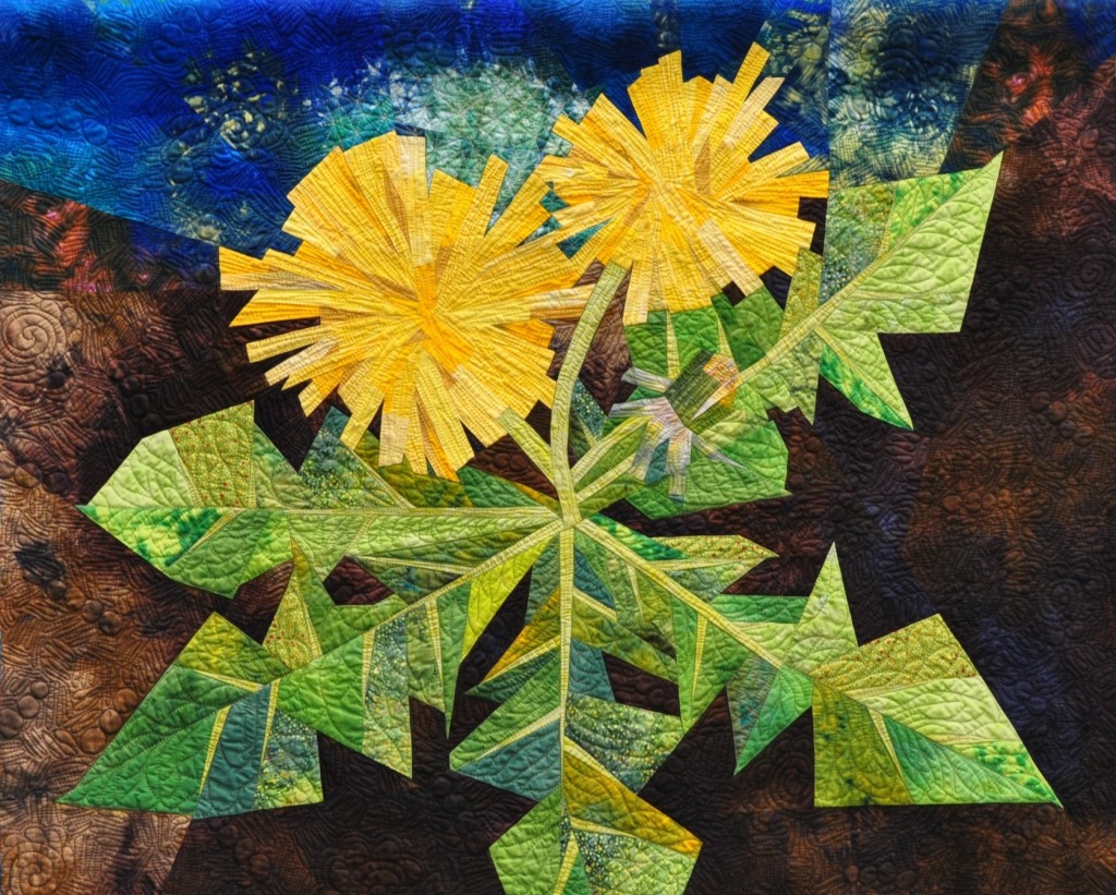 Dandelion Quilt jigsaw puzzle in Handmade puzzles on TheJigsawPuzzles.com