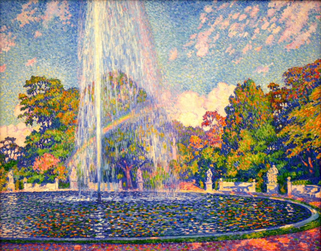 Sanssouci Palace Park Fountain jigsaw puzzle in Piece of Art puzzles on TheJigsawPuzzles.com