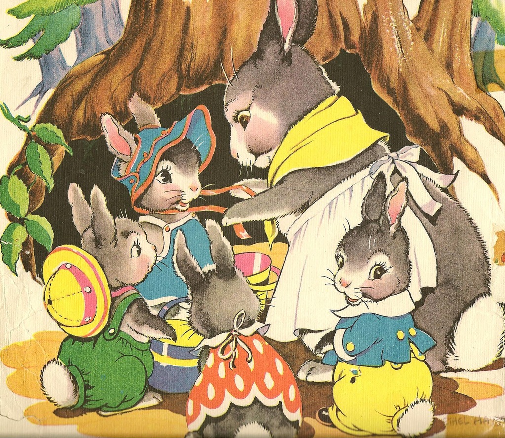 Four Little Rabbits jigsaw puzzle in Piece of Art puzzles on TheJigsawPuzzles.com