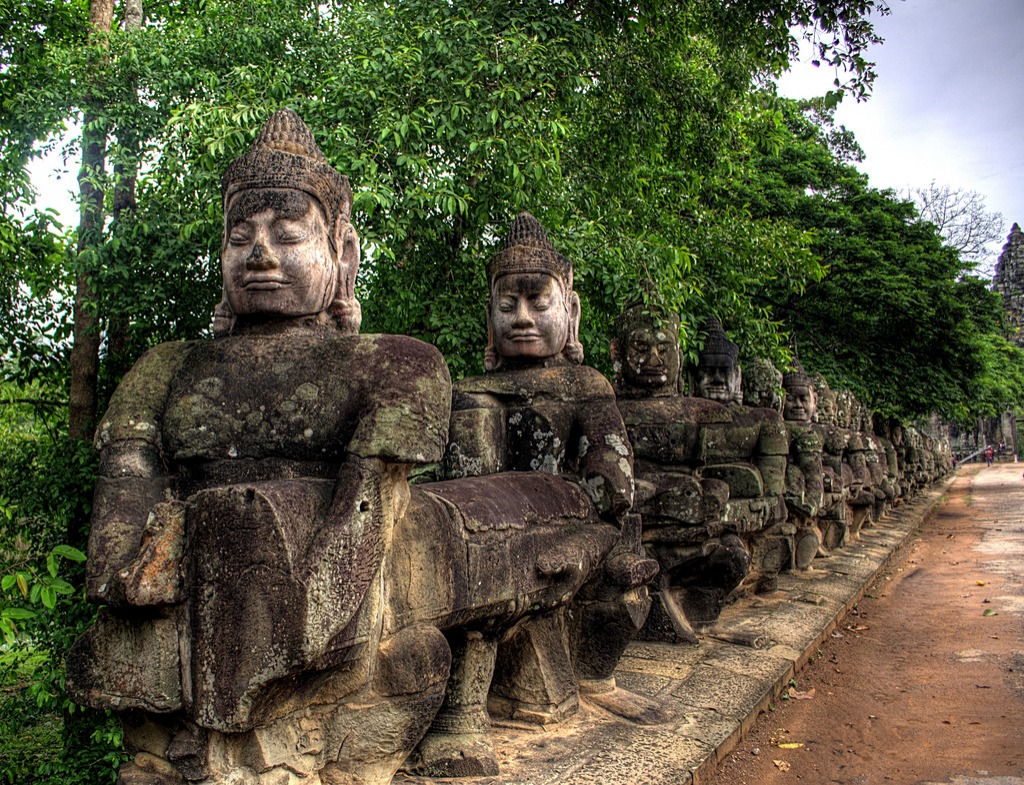 Angkor Thom, Cambodge jigsaw puzzle in Magnifiques vues puzzles on TheJigsawPuzzles.com