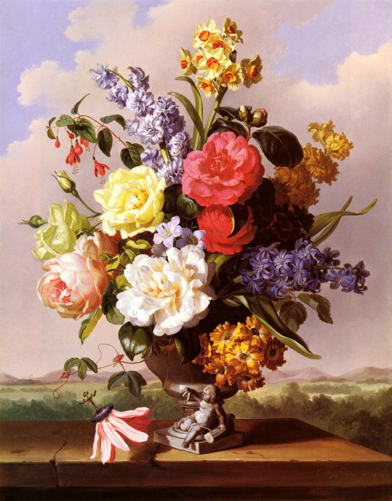 Flowers in an Urn jigsaw puzzle in Piece of Art puzzles on TheJigsawPuzzles.com