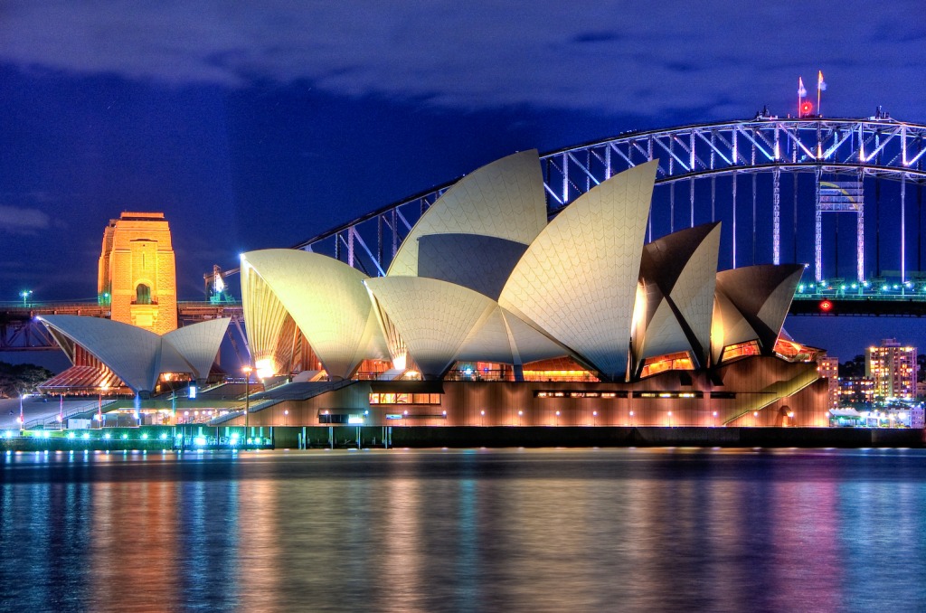 Sydney Opera House jigsaw puzzle in Puzzle of the Day puzzles on TheJigsawPuzzles.com