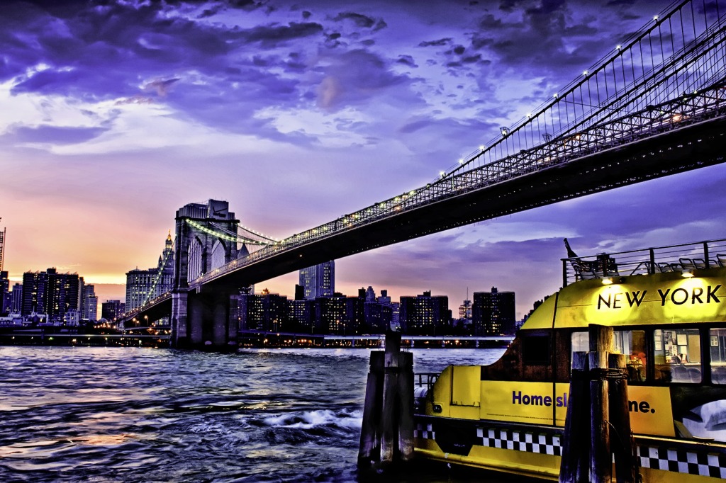 Pont de Brooklyn, New York jigsaw puzzle in Ponts puzzles on TheJigsawPuzzles.com