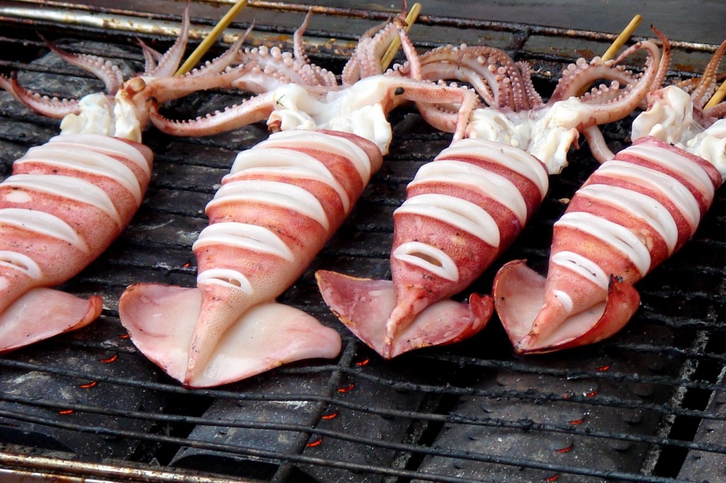 Squid Barbecue jigsaw puzzle in Food & Bakery puzzles on TheJigsawPuzzles.com