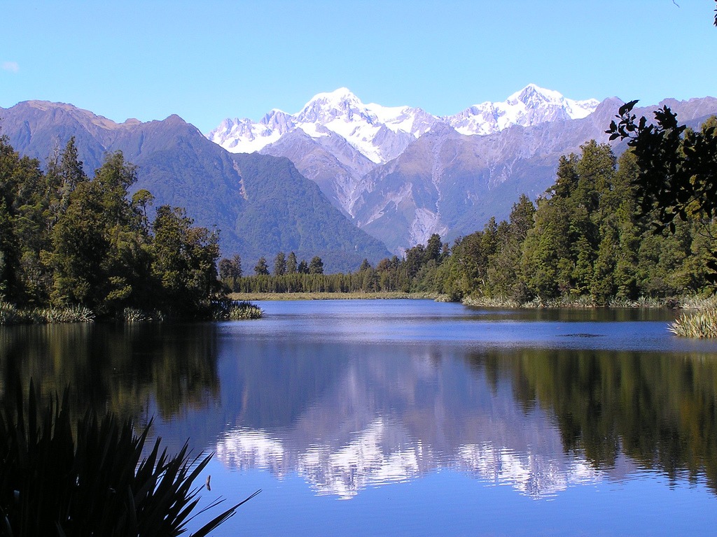 Lake Matheson jigsaw puzzle in Puzzle of the Day puzzles on TheJigsawPuzzles.com