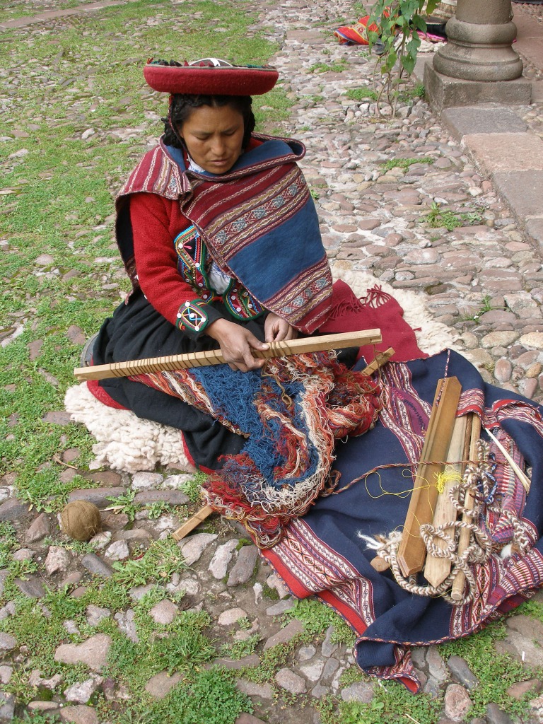 Traditional Weaving, Peru jigsaw puzzle in Handmade puzzles on TheJigsawPuzzles.com