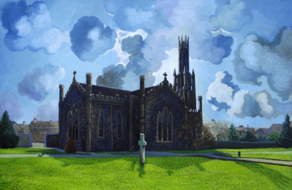 Carlow Cathedral jigsaw puzzle in Kunstwerke puzzles on TheJigsawPuzzles.com
