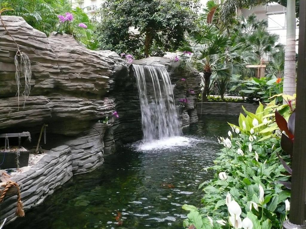 Cachoeira no Hotel Orlando Gaylord Palms jigsaw puzzle in Cachoeiras puzzles on TheJigsawPuzzles.com