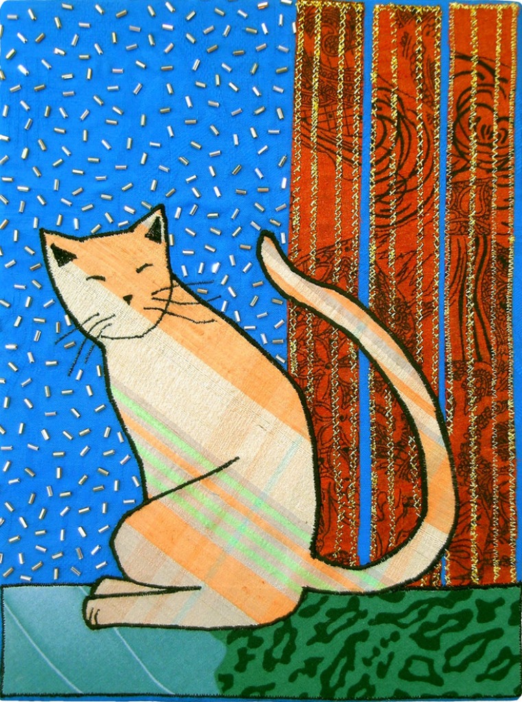 Cat in the Hall jigsaw puzzle in Bricolage puzzles on TheJigsawPuzzles.com