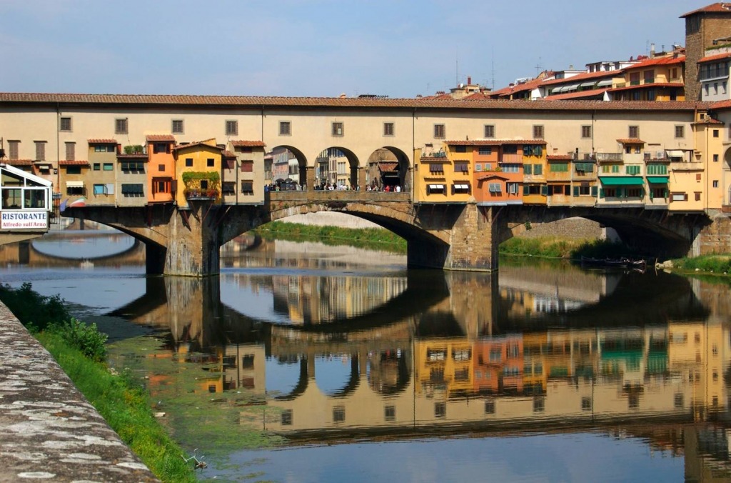 Ponte Vecchio, Italien jigsaw puzzle in Brücken puzzles on TheJigsawPuzzles.com