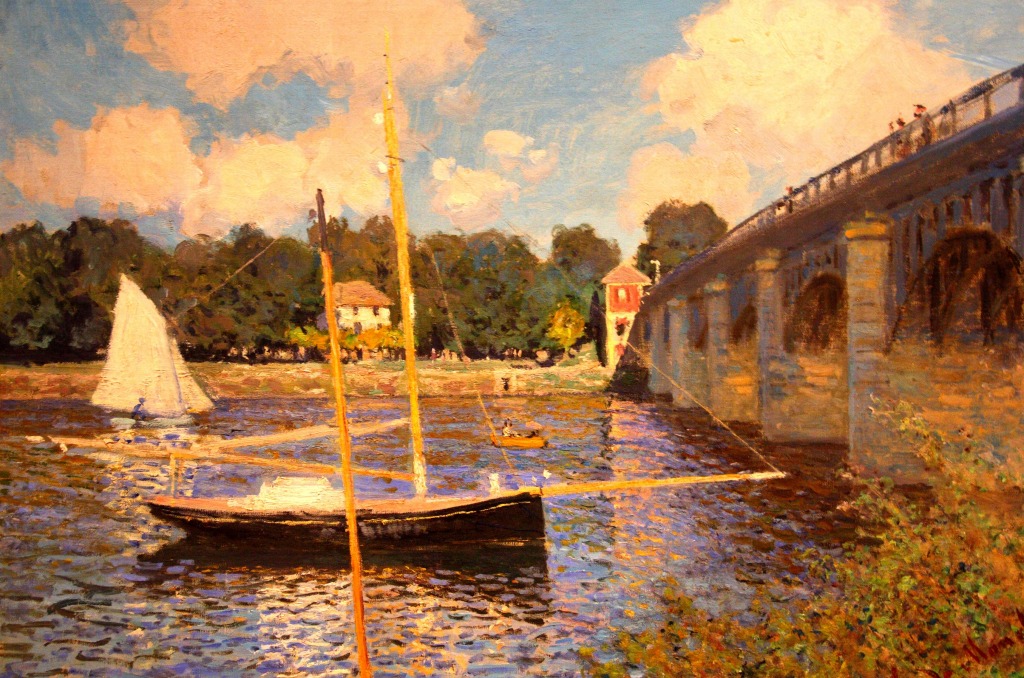 Le pont d'Argenteuil jigsaw puzzle in Chefs d'oeuvres puzzles on TheJigsawPuzzles.com