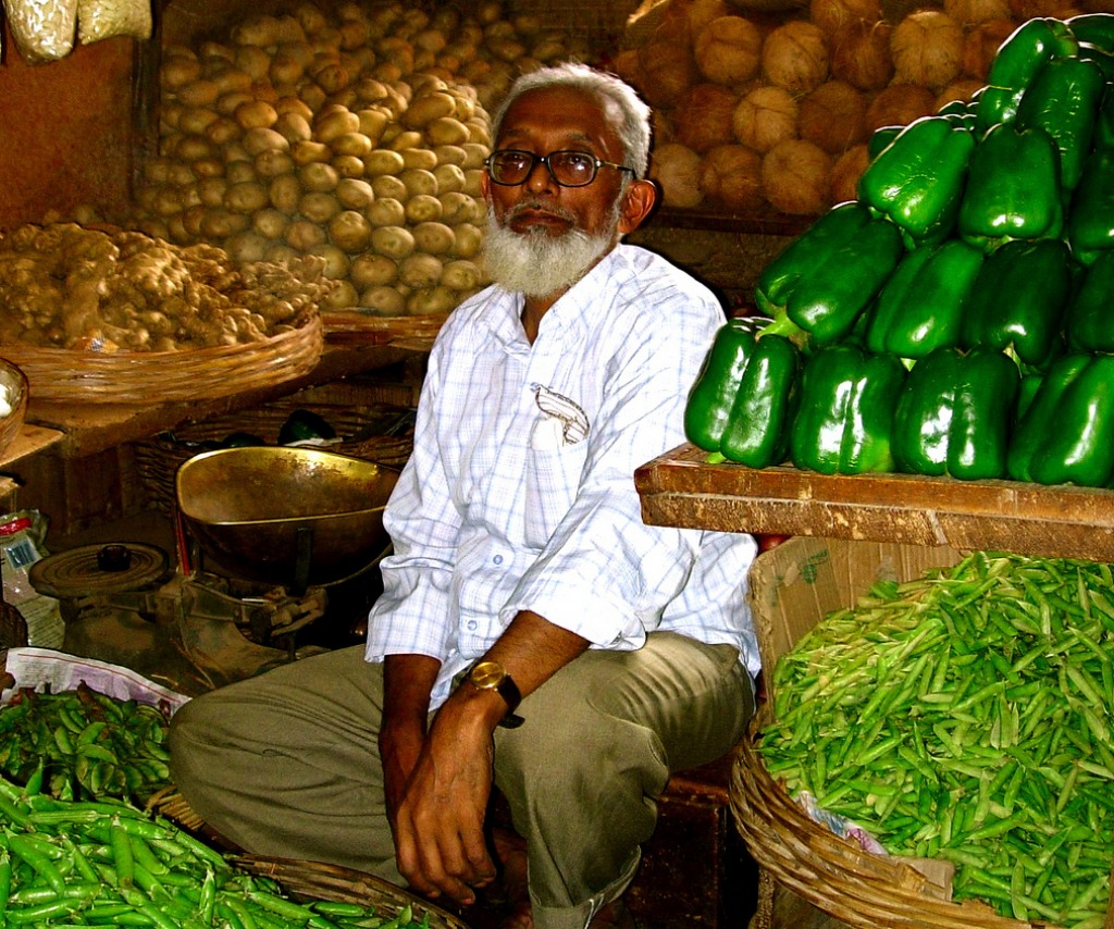 Vegetable Seller jigsaw puzzle in People puzzles on TheJigsawPuzzles.com