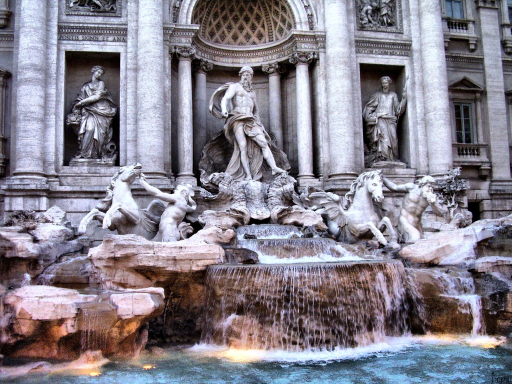 Trevi-Brunnen jigsaw puzzle in Puzzle des Tages puzzles on TheJigsawPuzzles.com
