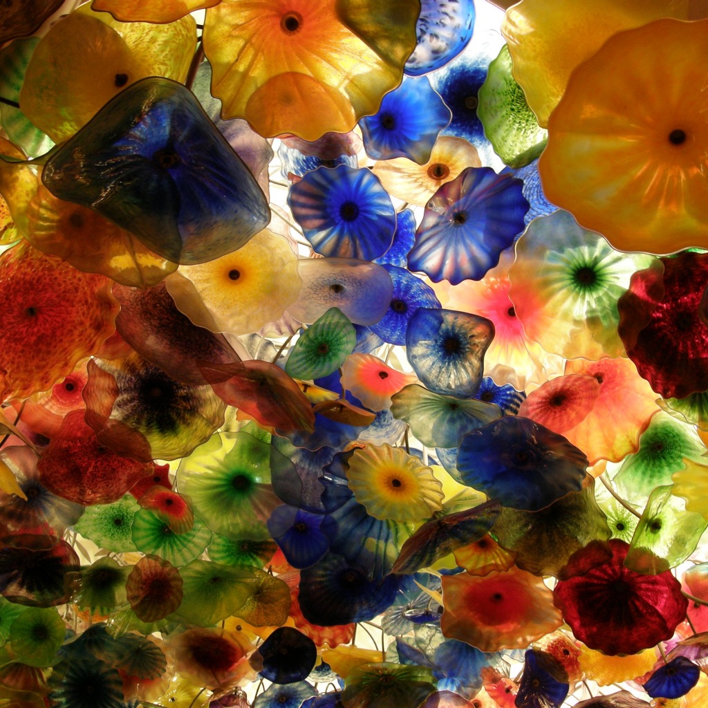 Dale Chihuly's Glass, Bellagio Hotel jigsaw puzzle in Puzzle du jour puzzles on TheJigsawPuzzles.com