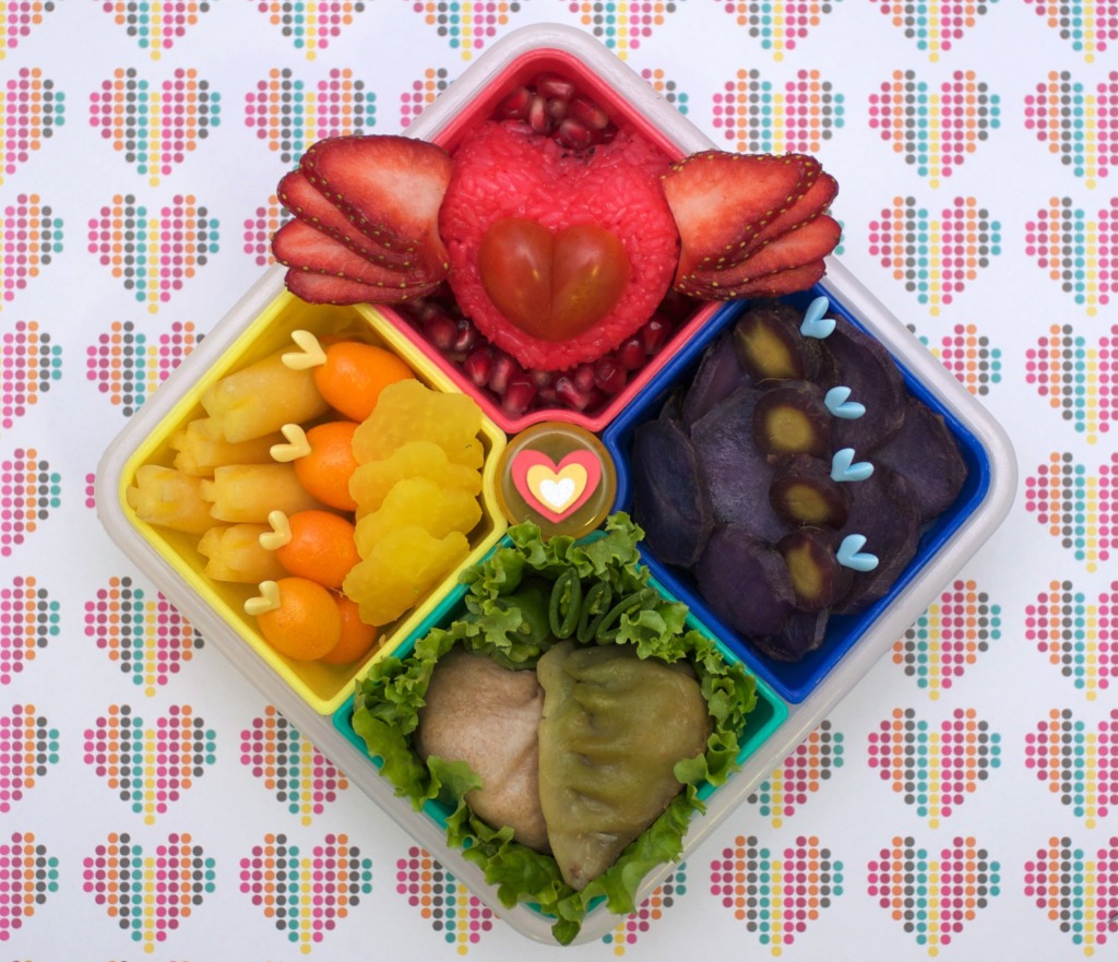 Bento coeur ailé jigsaw puzzle in Fruits & Légumes puzzles on TheJigsawPuzzles.com