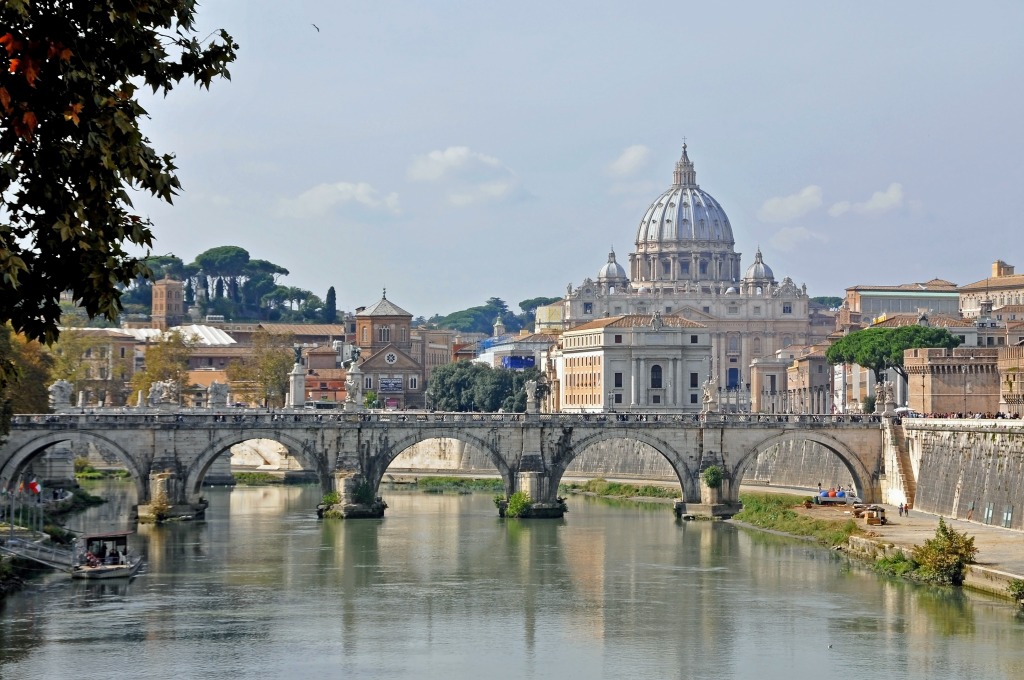 Crossing the Tiber jigsaw puzzle in Bridges puzzles on TheJigsawPuzzles.com