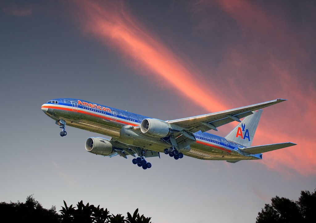 Прибытие American Airlines jigsaw puzzle in Авиация puzzles on TheJigsawPuzzles.com