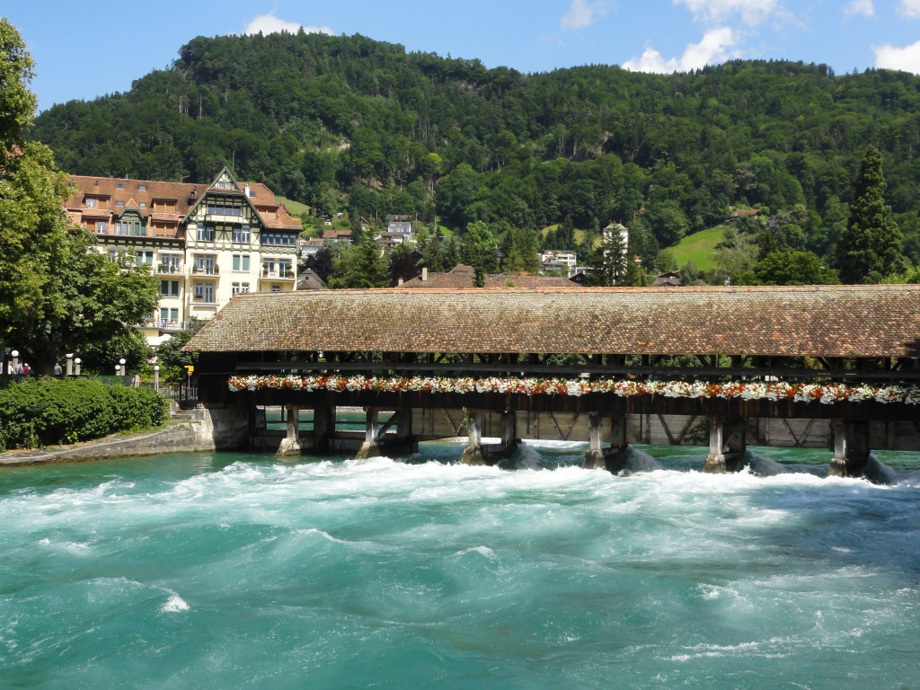 Thun, Switzerland jigsaw puzzle in Bridges puzzles on TheJigsawPuzzles.com