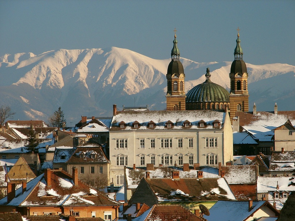 Sibiu, Roumanie jigsaw puzzle in Paysages urbains puzzles on TheJigsawPuzzles.com